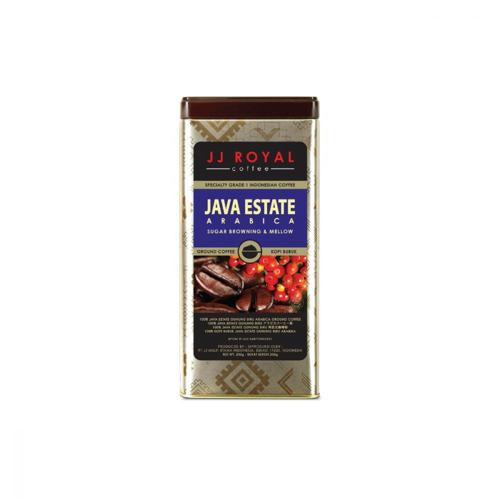 

JJ ROYAL JAVA ESTATE GUNUNG BIRU ARABICA 200GR BIJI KALENG