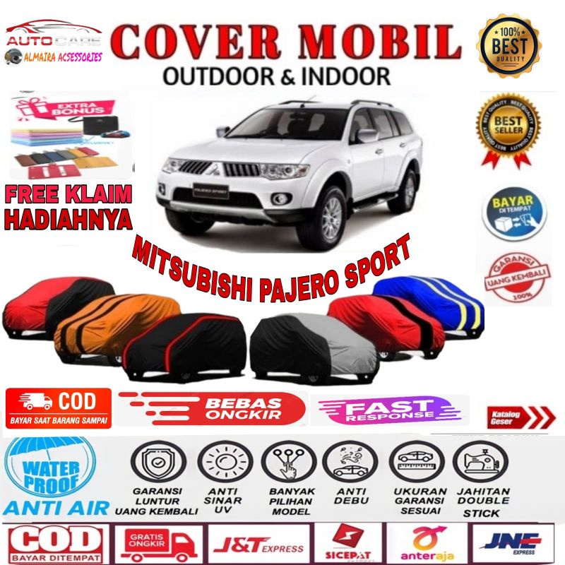 Sarung Mobil Cover Mobil Mitsubishi PAJERO SPORT Lama 2009 2010 2011 2012 2013 2014 2015 2016 2017  Mantel KERUDUNG MOBIL PAJERO LAMA SELIMUT TUTUP PENUTIP  OUTDOOR INDOORWaterproof