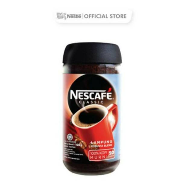 

Kopi Nescafe Classic Jar 100g / Kopi Robusta Lampung Blend 100g / Kopi Nescafe Hitam Murah