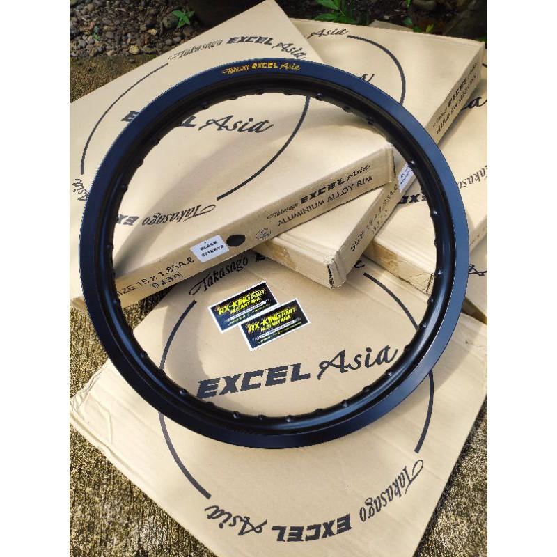 Velg TK / Takasago Excel Asia Hitam Ring 18 Size 185 Lubang 36 Cocok Untuk RX King