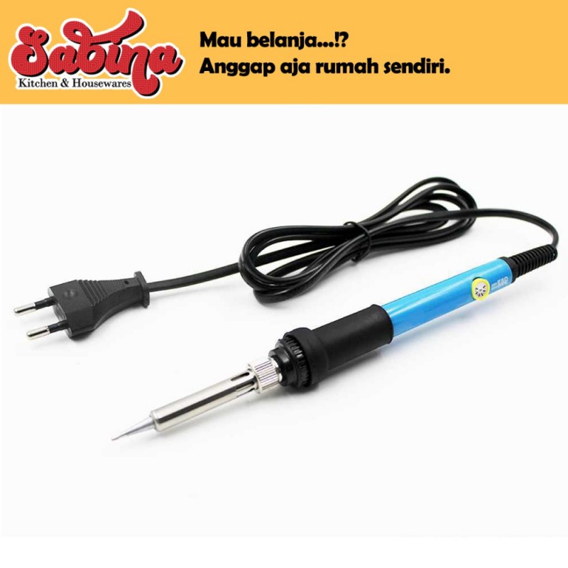 Solder Dengan Pengatur Suhu Iron Adjustable Temperature 60W with 5 Tips