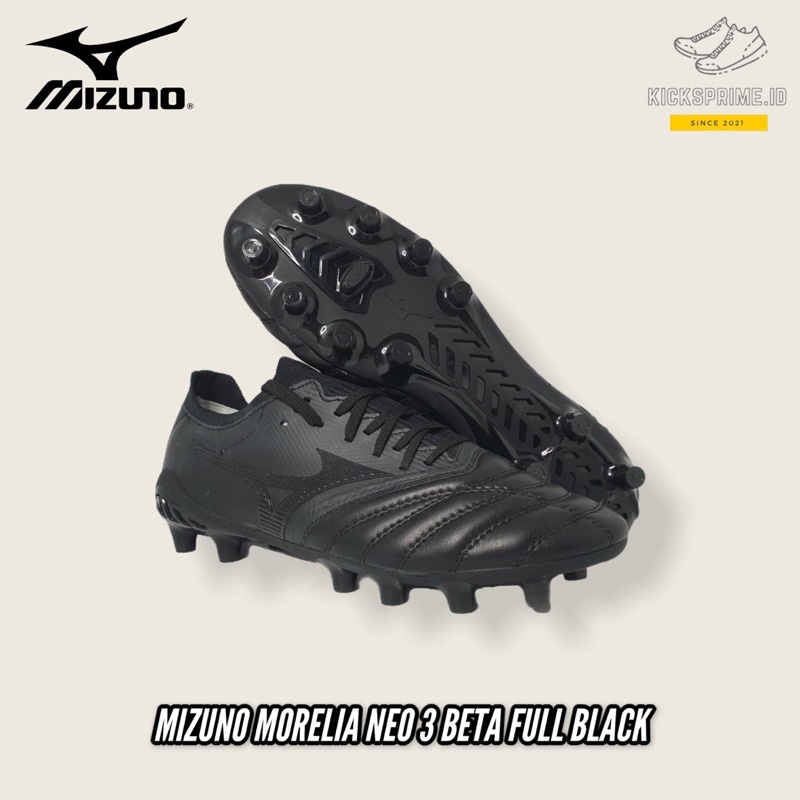 SEPATU BOLA MURAH MIZUNO MORELIA NEO BETA 3 FULL BLACK