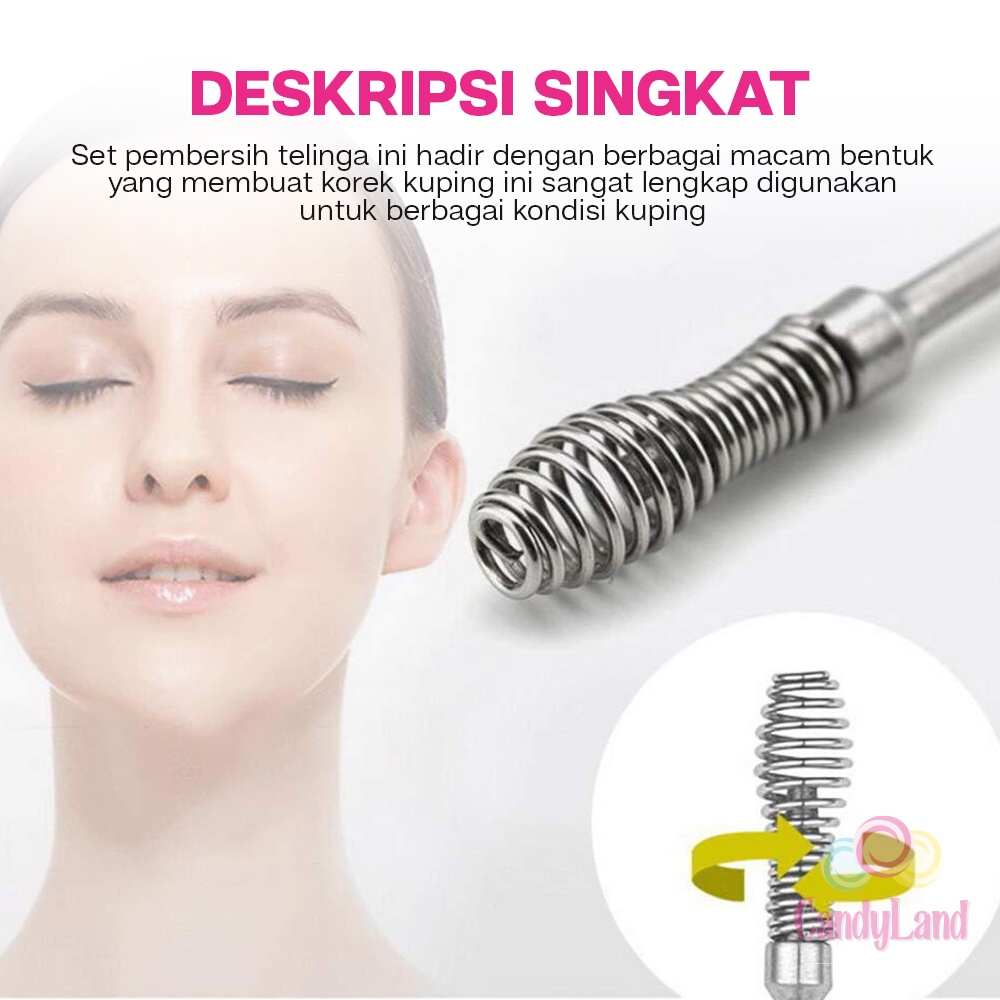 Pembersih Telinga Korek Kuping Stainless Ear Wax