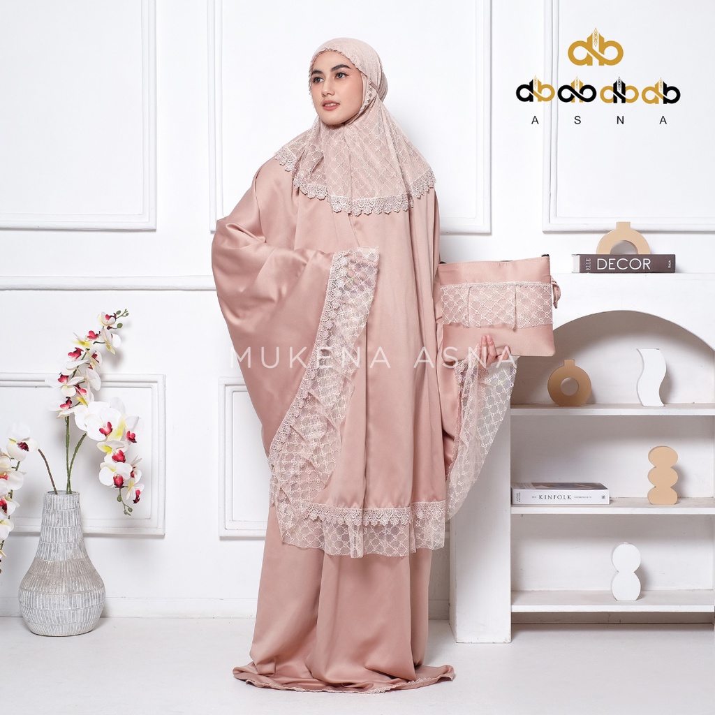 Mukena Dewasa Ameera Renda Tile Premium
