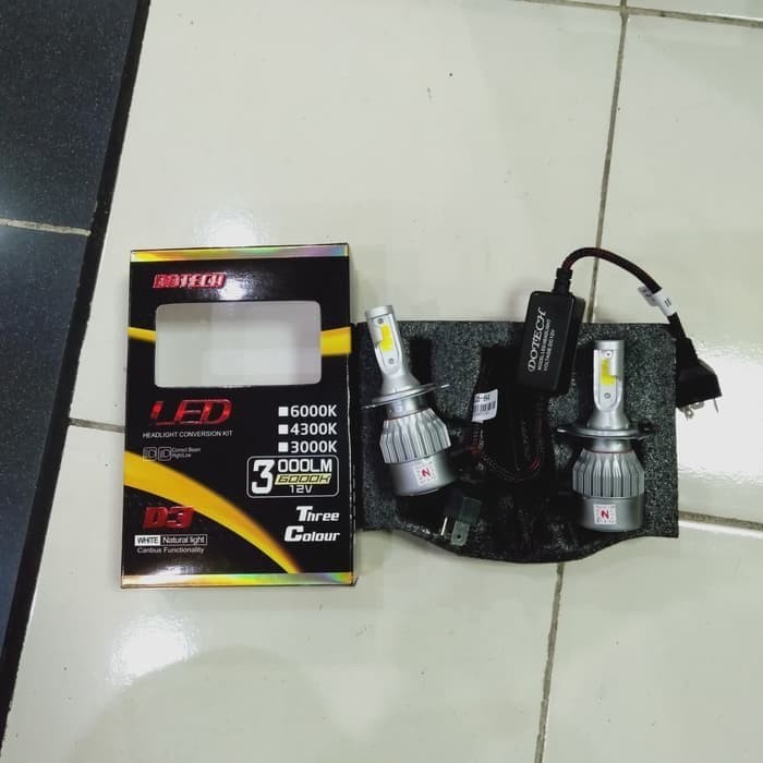 Lampu Led Mobil 3 Warna HB4 Dotech D3