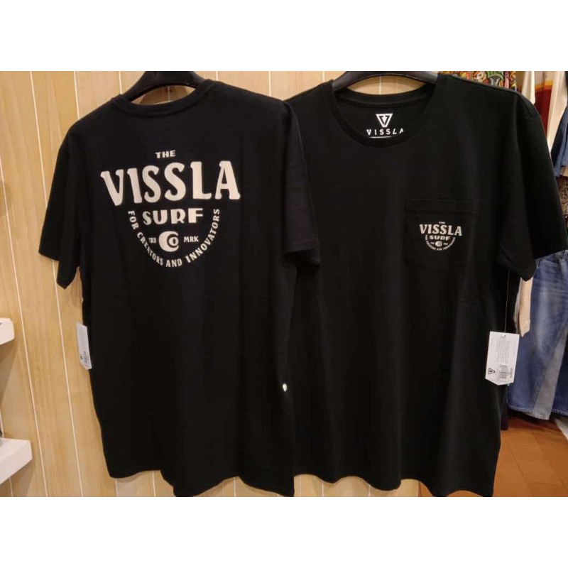 Kaos Hitam Lengan pendek VISSLA