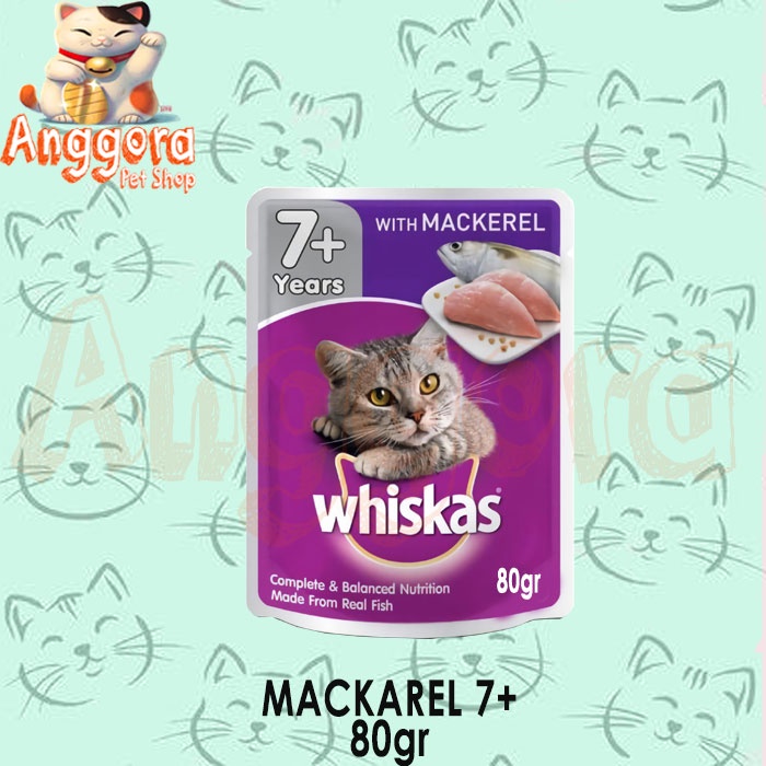 Makanan ringan murah untuk Kucing - WHISKAS Pouch 80gr All Varian