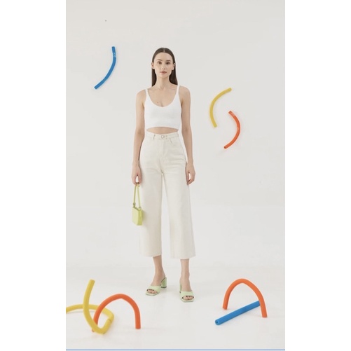 OUDRE HAYAN JEANS in Ivory size M