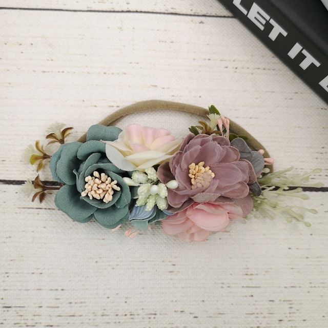 Bando bayi bunga Flower hairband baby BU04 aksesoris rambut anak