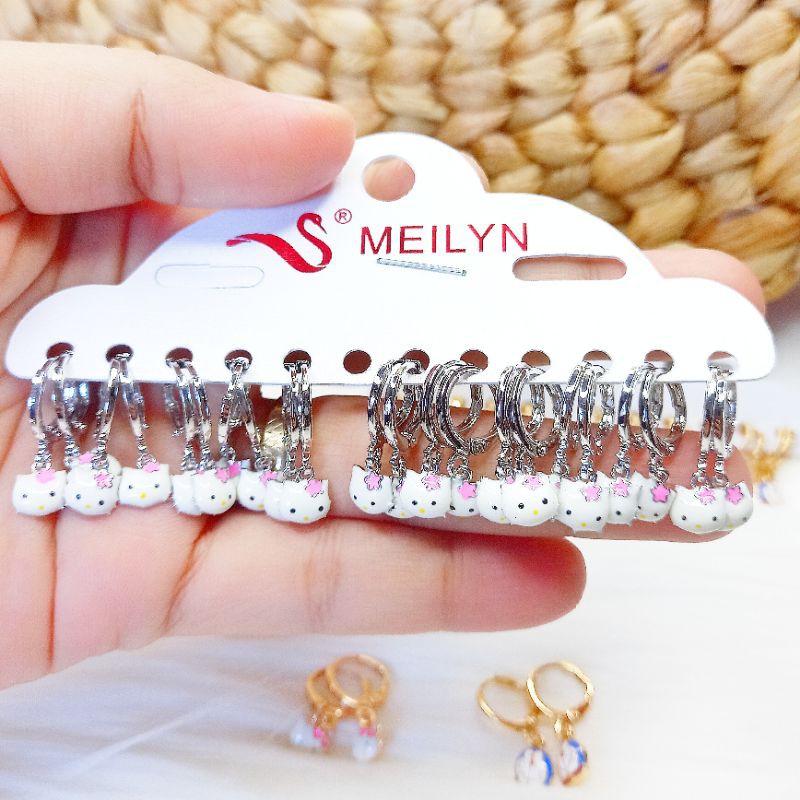 MEILYN ANTING ANAK KARAKTER HELLO KITTY DORAEMON KUDA PONI UNICORN