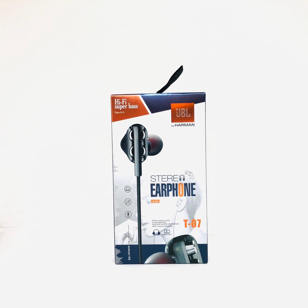 Earphone J-B-L T05 Bass Headset Hansfree Handset J-B-L T-07 Hf J-B-L Super Bass