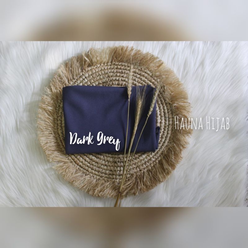 Khimar jumbo 2 layar/segiempat instan jumbo-Darkgrey 2jb