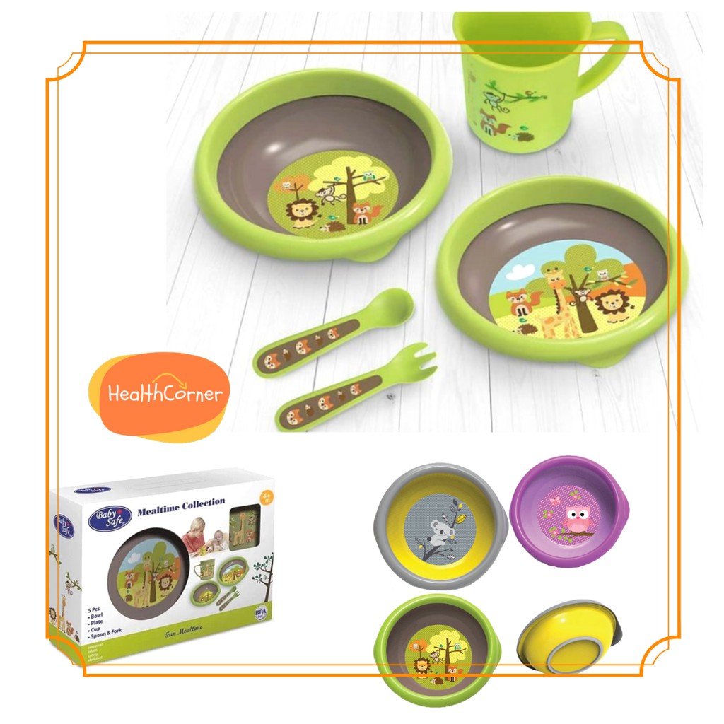 Babysafe Feeding Meal Time - Set Alat Makan Anak