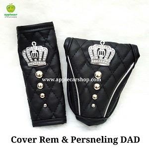 Cover rem persneling / sabuk pengamanan crown hitam