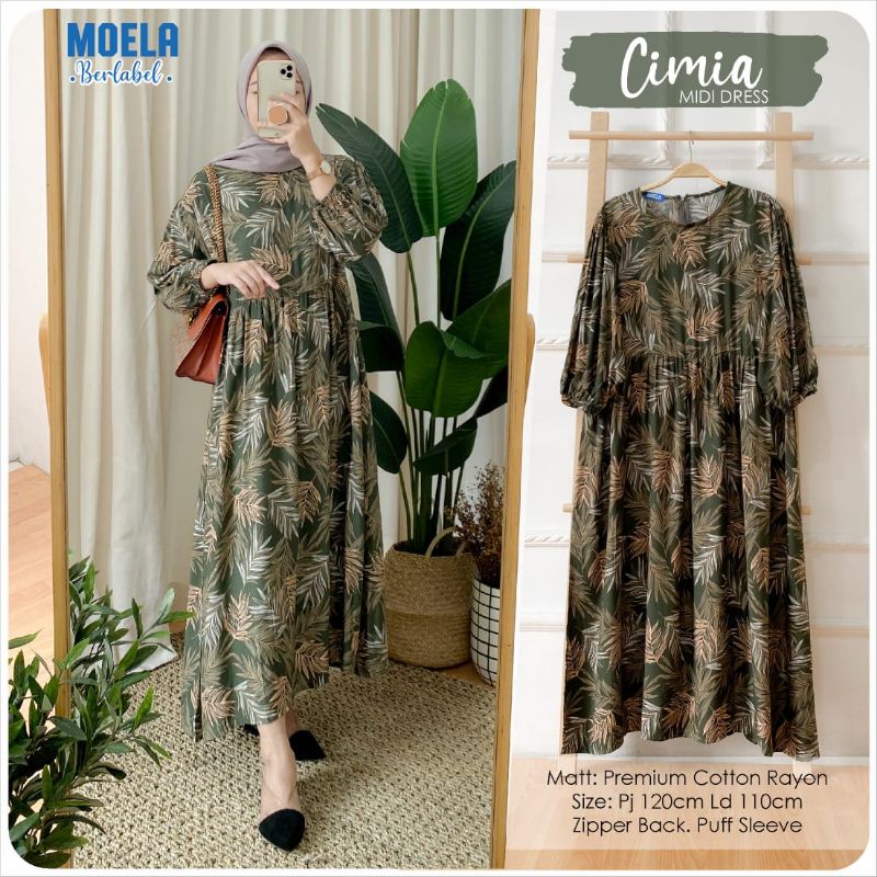 Cimia Midi Dress Ori Moela