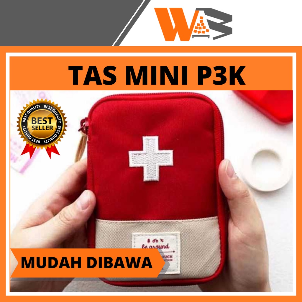 COD Tas Mini Obat P3K Medicine Pouch P3K Tas Obat Mini Travel Medicine Pouch Tempat Kotak Obat Organizer First Aid Koper Korean