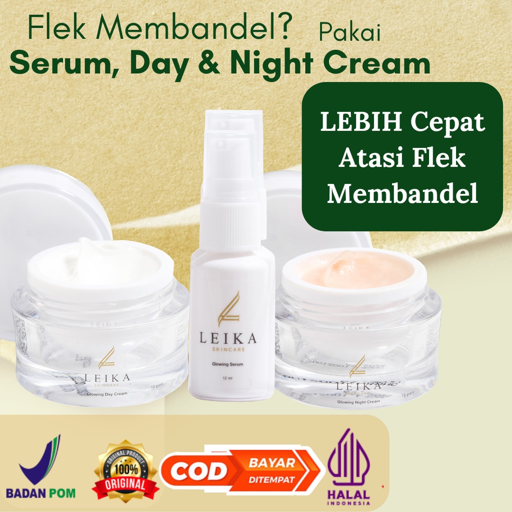 PAKET 3 IN 1 (Day,Night &Serum) Menghilangkan Flek Hitam Skincare Flek Hitam Penghilang Flek Hitam D