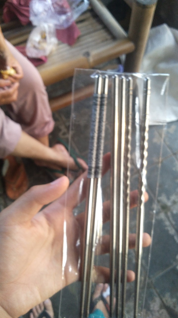 Laciola 3 Pasang Sumpit Stainless Steel Berkelas Chopstick Import High Quality