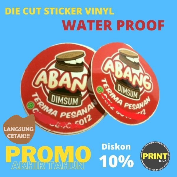 

Cetak Sticker Vinyl Label Makanan minuman kemasan produk A3