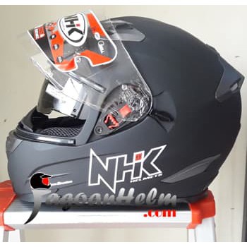 NHK Helm RX9 / RX 9 Hitam DOP / RX-9 SOLID Black Doff