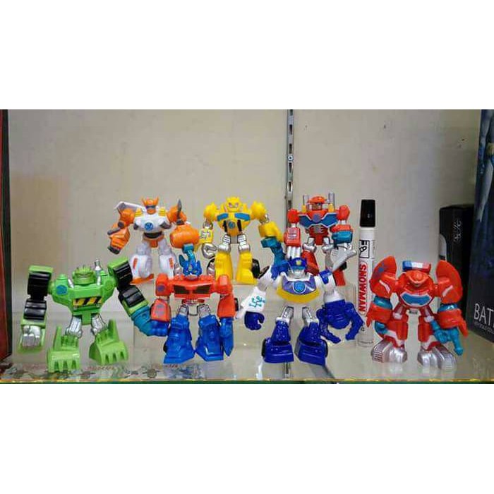 ROBOT... Sale Mainan action figure Robot transformers Set 6 Artikulasi