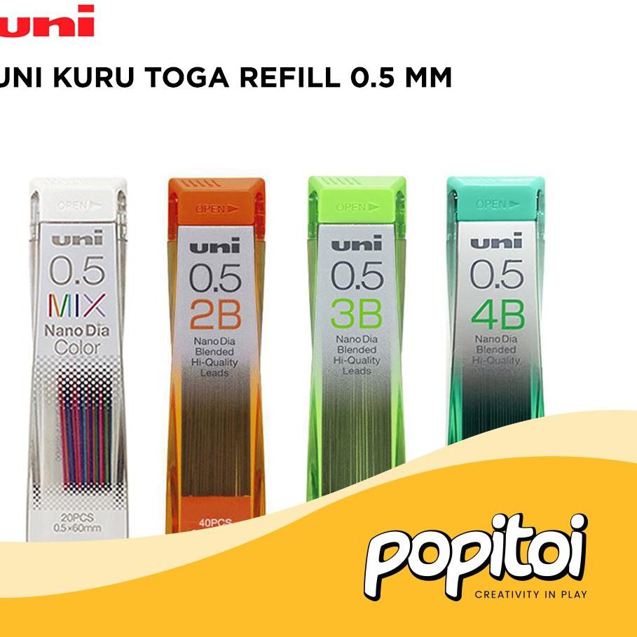 

Special Price.. UNI NANO DIA Pencil Lead Refill 0.5 mm isi pensil mekanik 2B 3B 4B Mix kuru toga kur