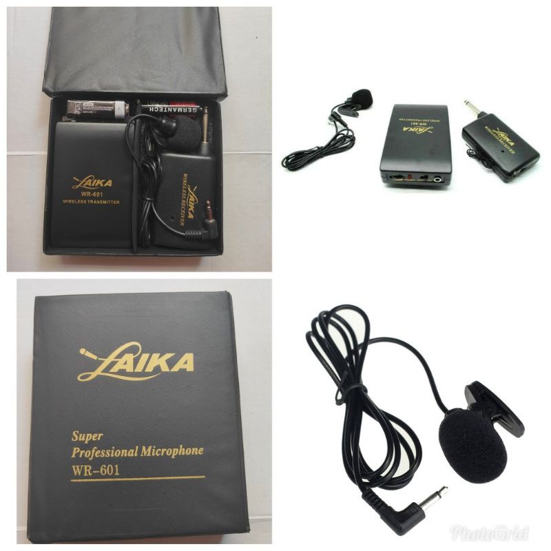 r3w taffware Aika Wireless Microphone FM Transmitter Mic & Receiver Super Professional Microphone Cl