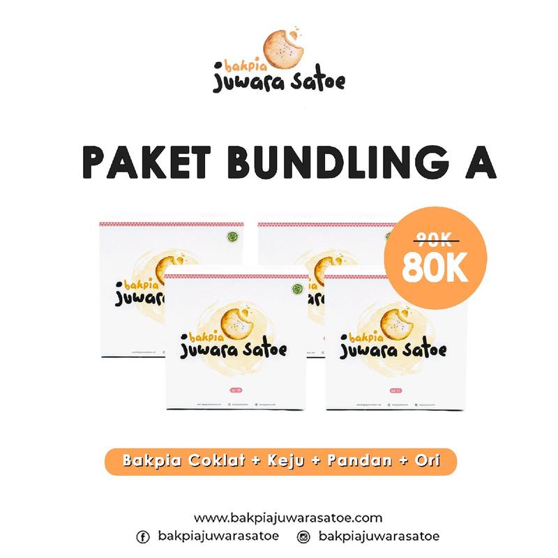 [ 4 BOX ] PAKET BUNDLING A (KERING COKLAT, KERING KEJU, KERING PANDAN, KERING ORI) - BAKPIA JUWARA SATOE