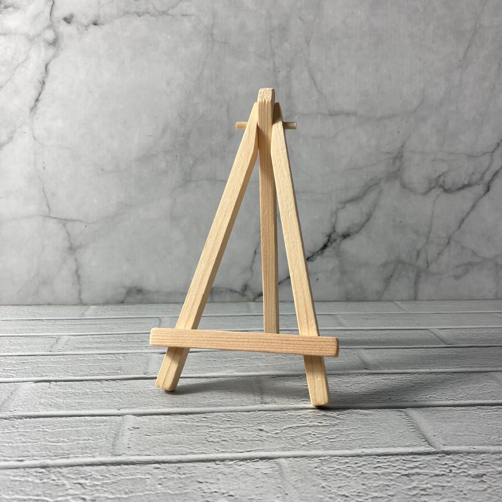 

Svmmerink - Stand Easel Lukis Mini Tripod Lukis Kayu Aesthetic