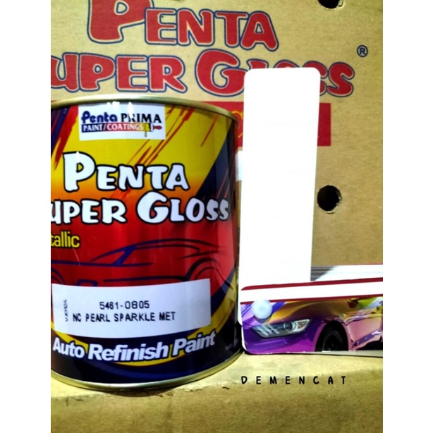 CAT PENTA SUPER GLOSS NC PEARL SPARKLE MET 1 LITER CAT MUTIARA PUTIH