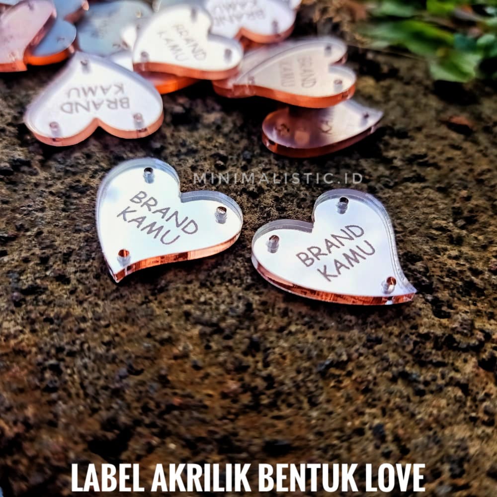 Label Hijab Akrilik Lebel Hijab Label Custom Pin Hijab Merek Hijab Label Baju Logo Jilbab Merk Label