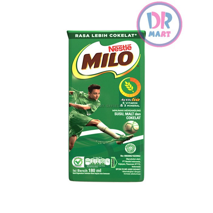 

Milo UHT ActiveGo Cokelat 180ml