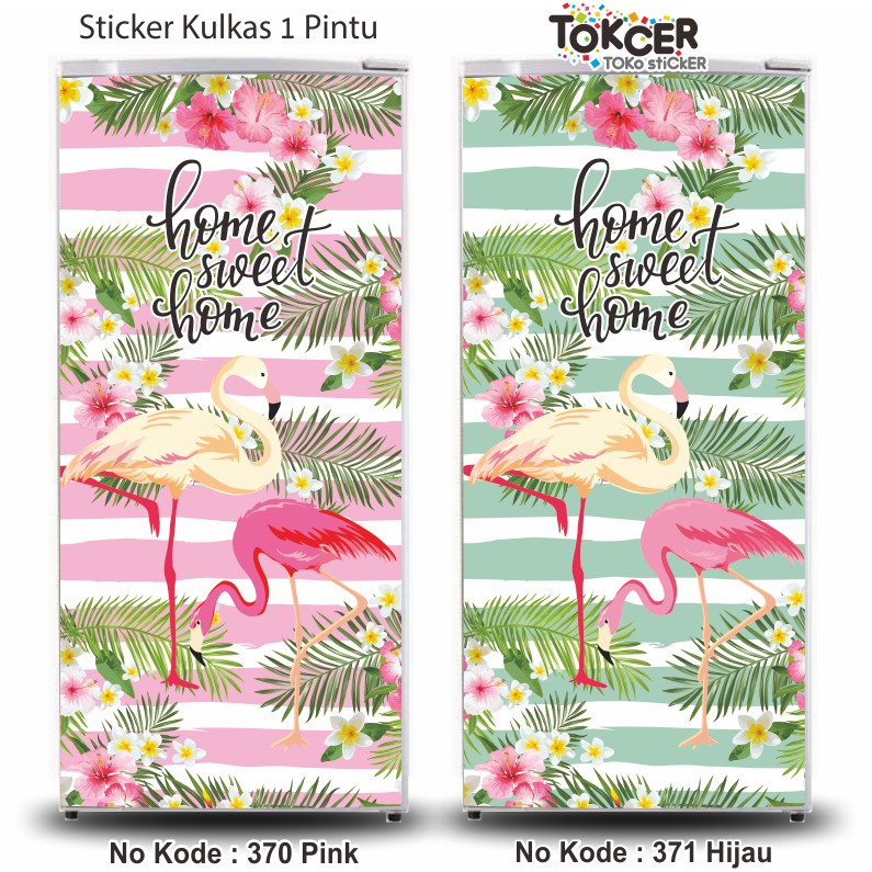 Stiker Kulkas 1 dan 2 Pintu FLAMINGO