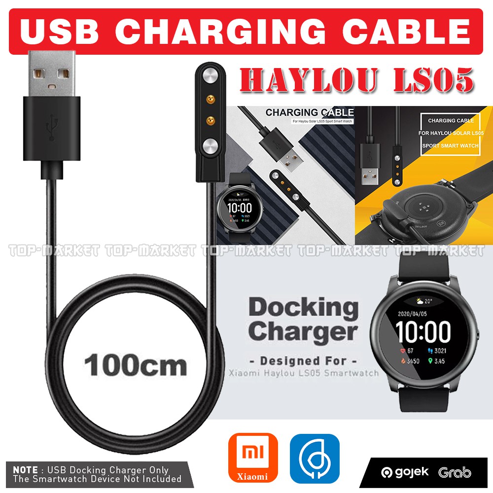 SIKAI Original USB Charger for Haylou Solar LS05 Smartwatch LS 05