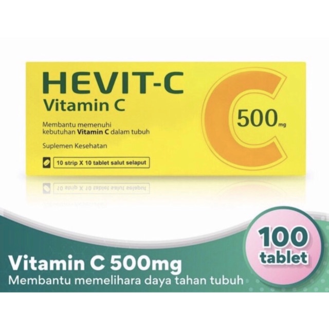 Hevit C 500 mg ( strip ) vitamin C 500 mg harga ekonomis