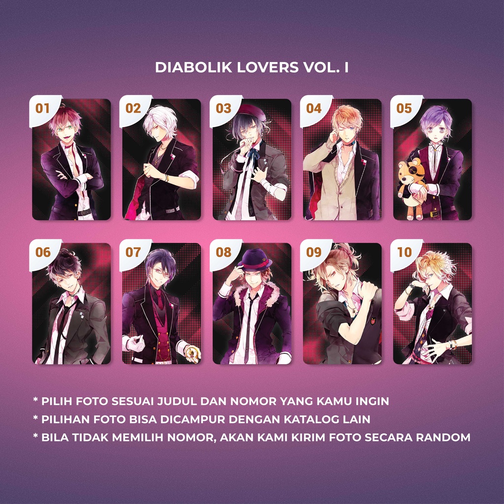 Photocard Diabolik Lovers Vol. I