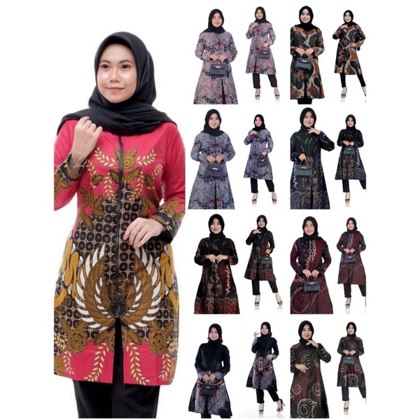 Sale Atasan Wanita Tunik Batik,batik Ir M,l,xl,xxl Terlaris B6W3edLTwy6DN5y