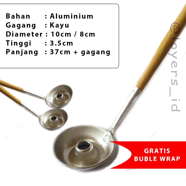 Cetakan Donat Cair | Cetakan Donat Maker Gagang Kayu Ukuran 8,10 cm