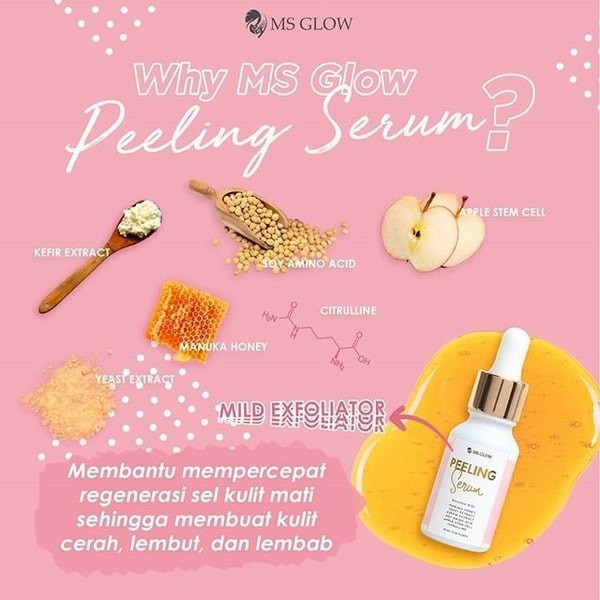 MS  Glow Peeling Serum Dan Lifting Serum