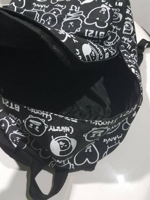 Tas BT21 backpack characters bangtan boys kpop full print ransel premium quality