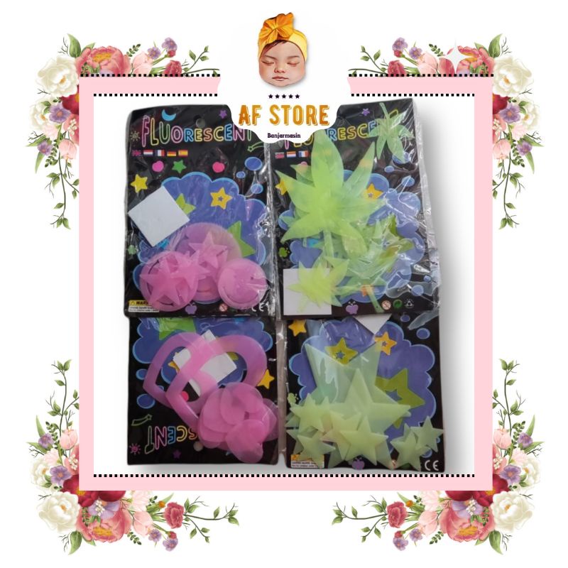 Glow in the dark / wall sticker dinding menyala / sticker bintang