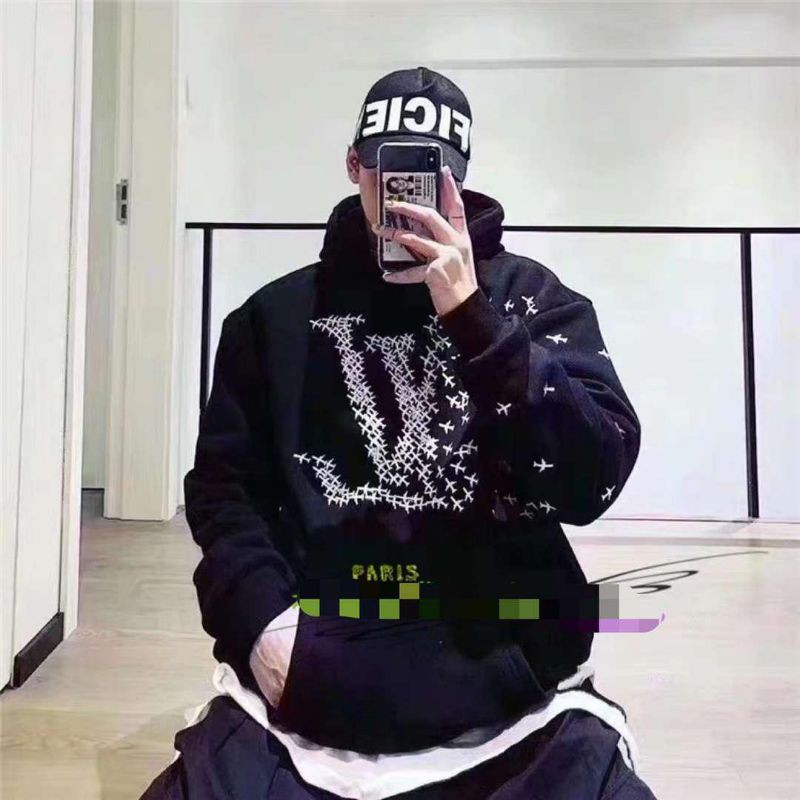 hodie LV mirror premium lengan panjang import ada uk M L Xl XXl