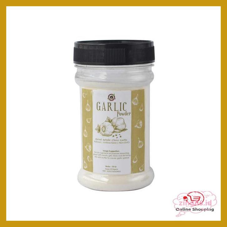 

4R6Ey46- Natural Garlic Powder ( Bubuk Bawang ) 70 Gr R7Eye59-