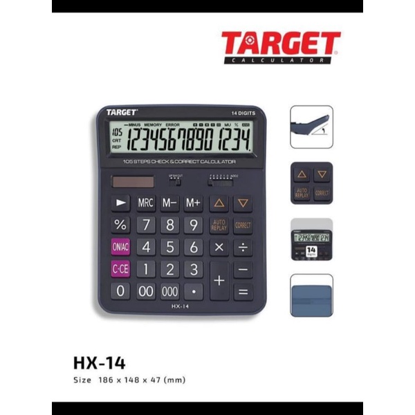 

Calculator TARGET HX-14 Check & Correct 14 Digits