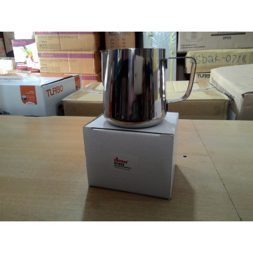 MILK JUG FROTHER KITCHEN HOUSE TO-0339K 350 ml Tebal Berkulaitas