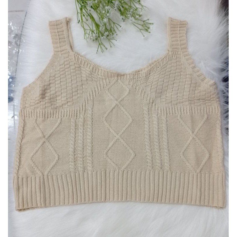 Madeleine Tops|Atasan Rajut Tank Top