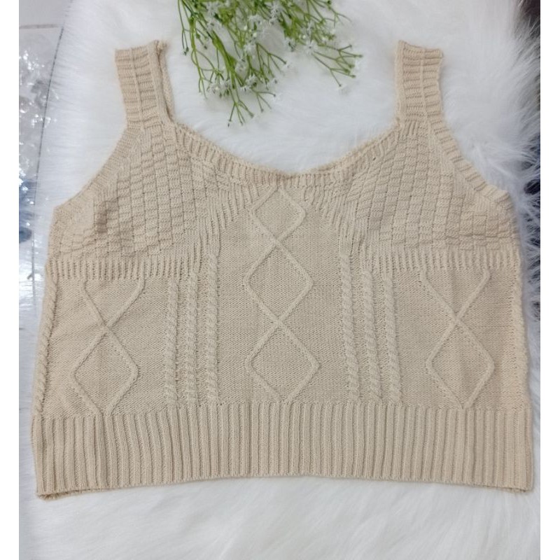 Madeleine Tops|Atasan Rajut Tank Top