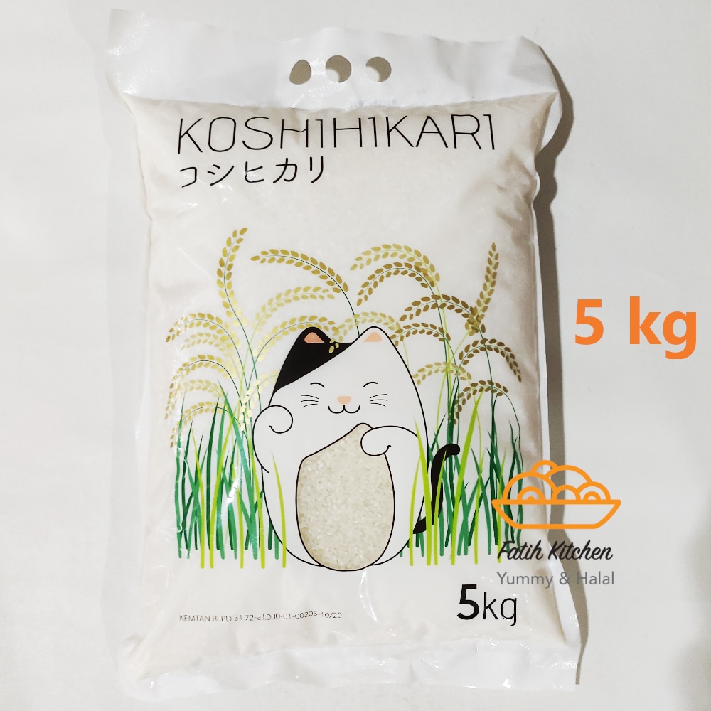 

Koshihikari Beras Jepang 5 kg Japonica Rice Untuk Sushi, Kimbab, Onigiri, MPASI