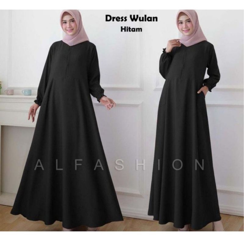 gamis wulan polos