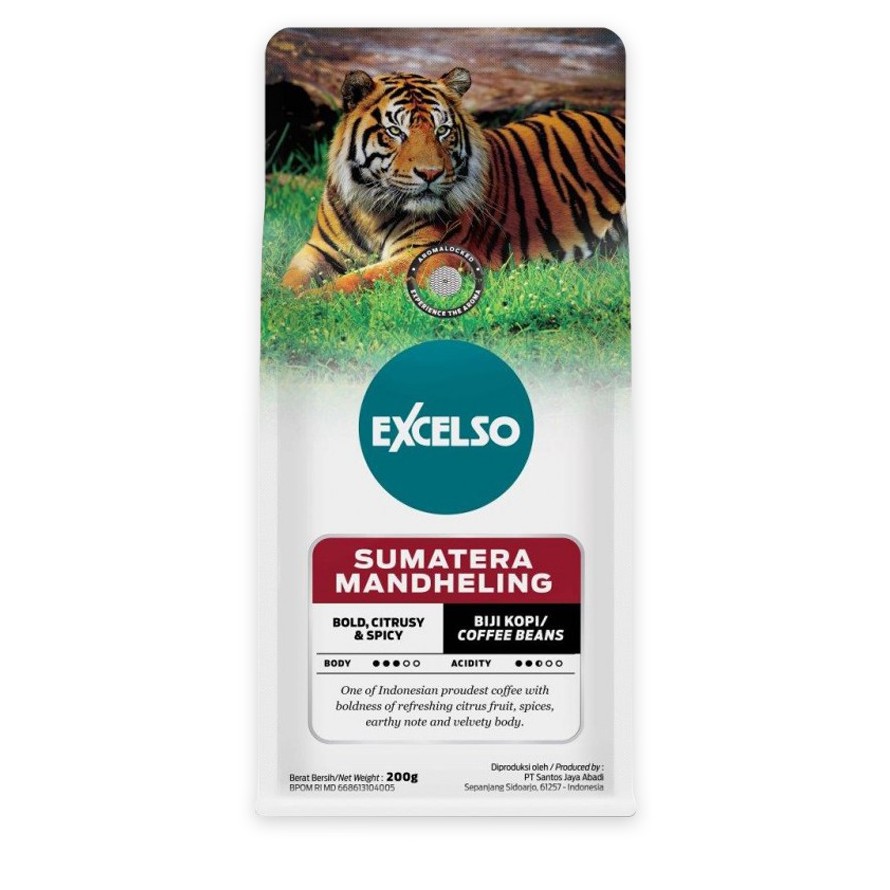 

Excelso Kopi Sumatera Mandheiling Bean/Biji 200gr